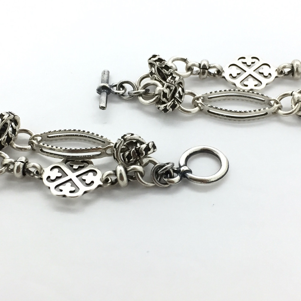 Silver Filigree Toggle Necklace