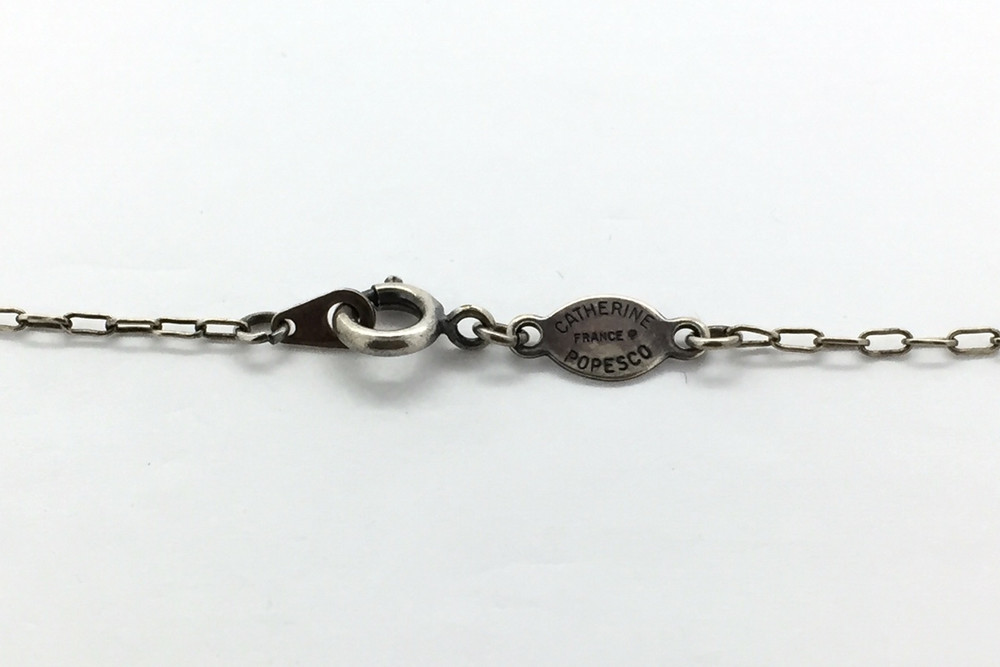 Silver Shamrock Necklace w/Ladybug