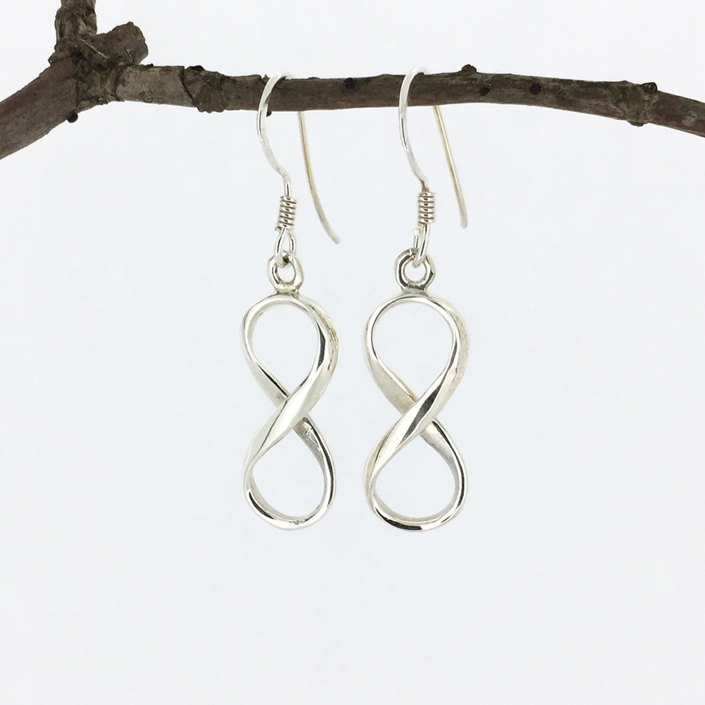 Infinity Fish Hook Earrings