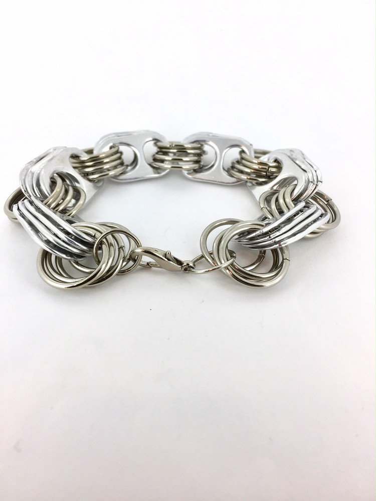 Soda Tab Bracelet, Silver