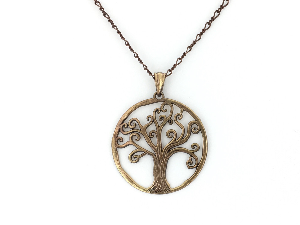 Copper Tree of Life Pendant w/Chain