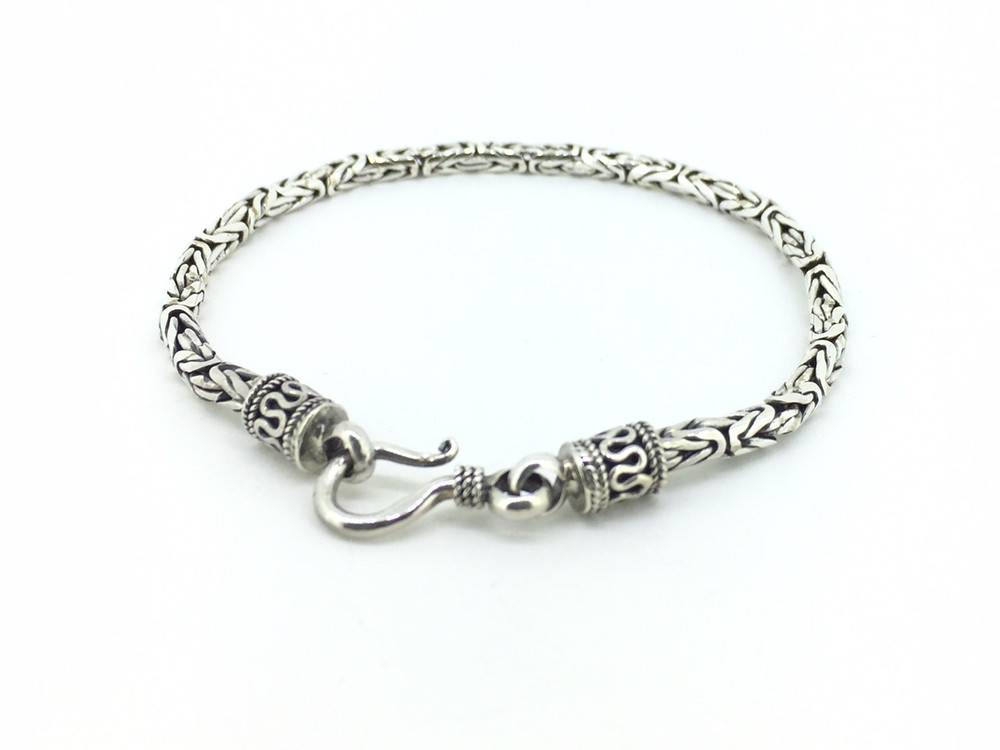 Sterling Silver Byzantine Bracelet