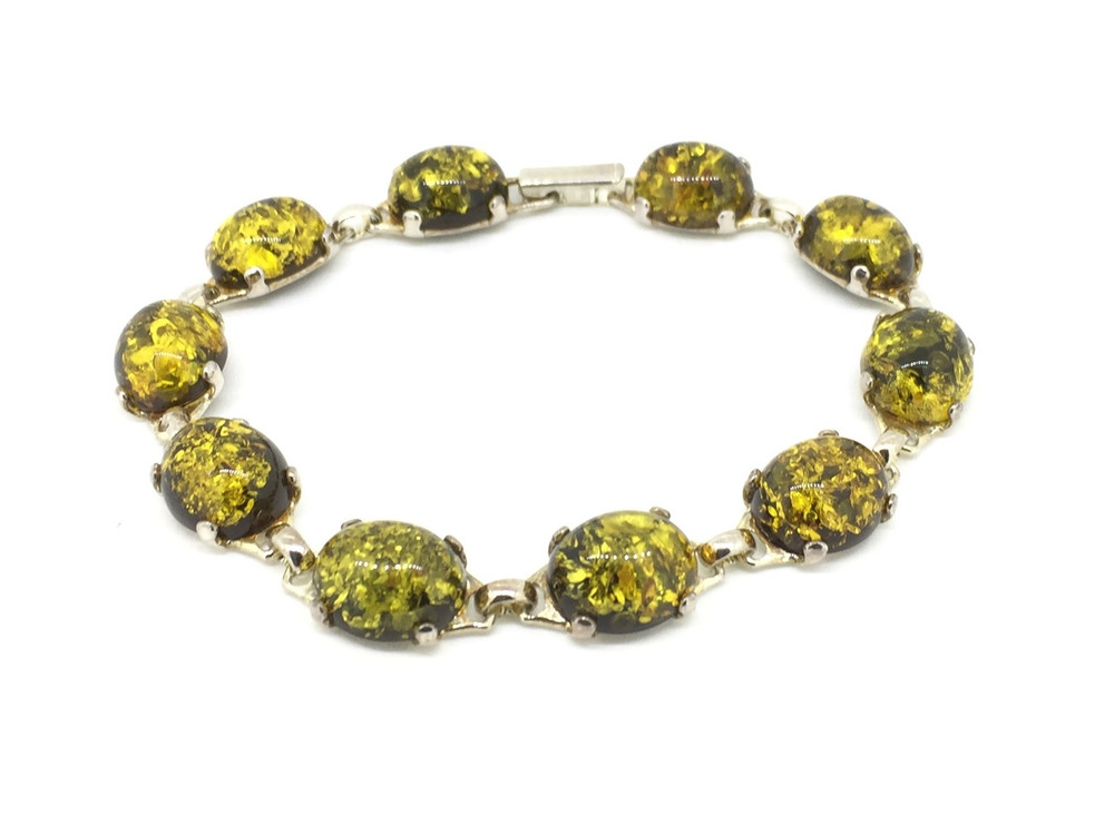 Green Amber Bracelet