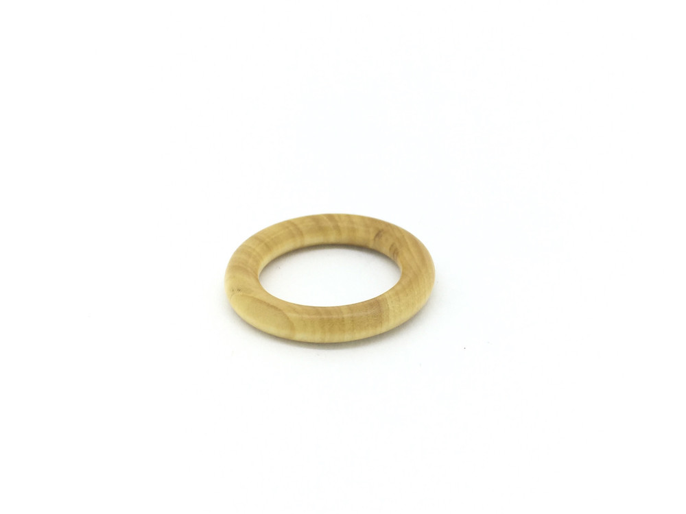 Light Acacia Wood Bracelet Ring, Small