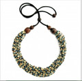Handmade Multi-Strand Zulugrass African Necklace "Snake"