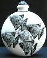 Fish Marble Perfume Bottle, White - Symetree Series