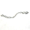 2" Sterling Silver Necklace Extender with Spring Ring Closure