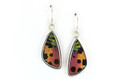 Madagascar Sunset Moth Wing Earrings (Small)