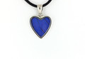 Blue Morpho Butterfly Wing Heart-Shaped Pendant (Small)