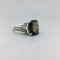 Marcasite w/Faceted Smokey Qtz Ring