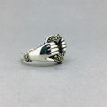 Marcasite w/ Claddaugh Open Heart Ring