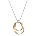 Large Tiered Circles on Snake Chain Necklace