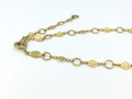 Gold Black Diamond/Pearl Filigree Lace Medallion Necklace
