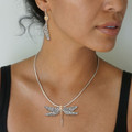 Fossilized Walrus Ivory Handmade Tribal Dragonfly Pendant