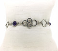 Amethyst Scroll Toggle Bracelet