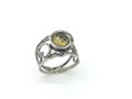 Smoky Quartz Open Band Ring