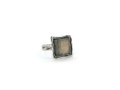 Large Square Sterling Silver Labradorite Ring