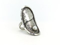 Rising Moon Sterling Silver Ring w/4mm Bezel Set Pearl