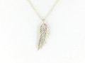 Sterling Silver Feather Pendant w/Chain