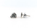 Sterling Silver Bicycle Post Stud Earrings