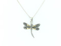 Sterling Silver Dragonfly Pendant w/Chain