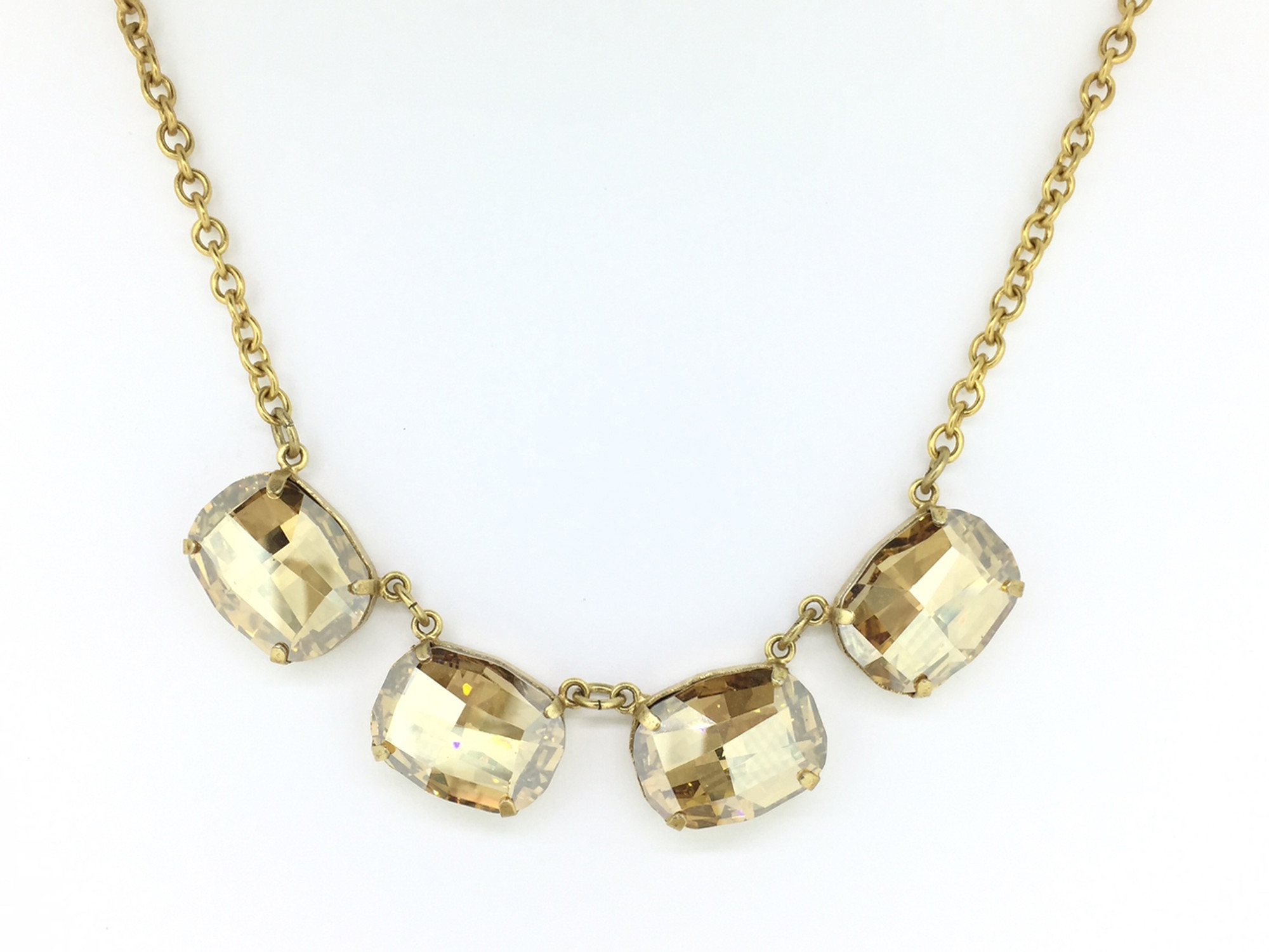 Total Fashion Jewellery 1 Line Gold Crystal Rhinestone Choker Necklace  Women & Girls : Amazon.in: Fashion