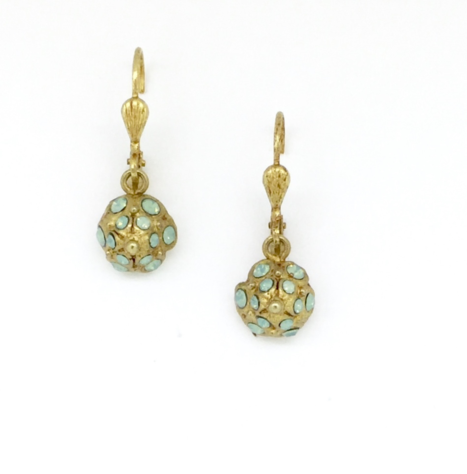 BJÖRN OPAL DROP - Earrings - sterling silver/gold-coloured - Zalando.co.uk