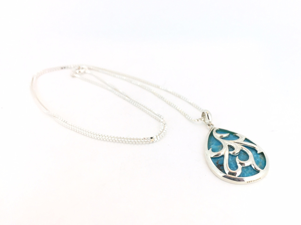 アクセサリー White Mountaineering Turquoise Necklace Amazon.com: MEIDERBO Mountain Necklace 925 Sterling Silver