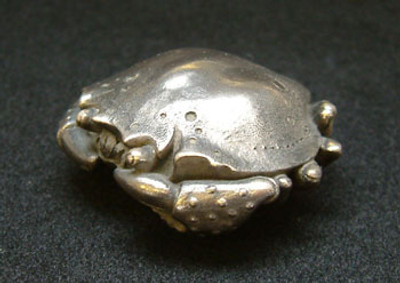 Crab Palm Charm, Cold Cast Bronze