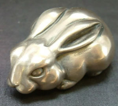Rabbit Palm Charm, Bronze