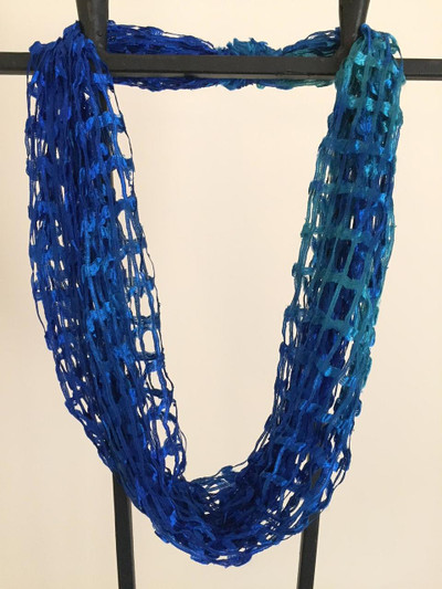 Open Weave Scarf Necklace, Pacific Coast