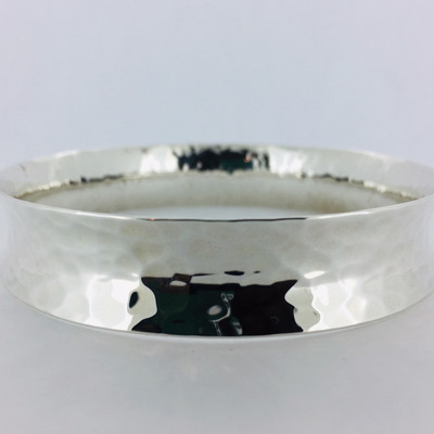 Sterling Silver Hammered Bangle Bracelet