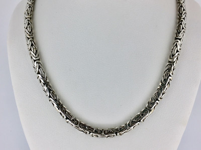 Byzantine SILVER chain hallmark – ijewellery.in