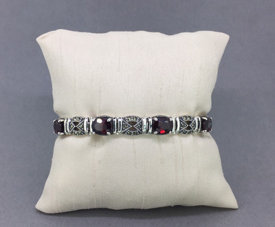 Garnet Marcasite Bracelet