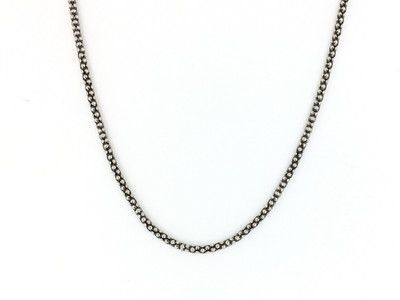 Sterling Silver Oxidized Popcorn Chain