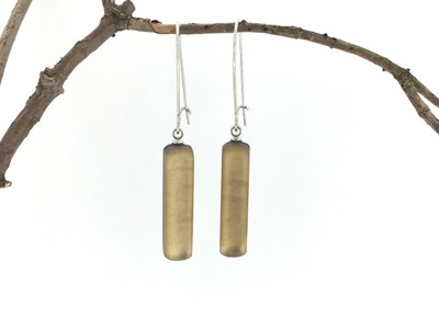 Sticks Wire Earrings, Metallic