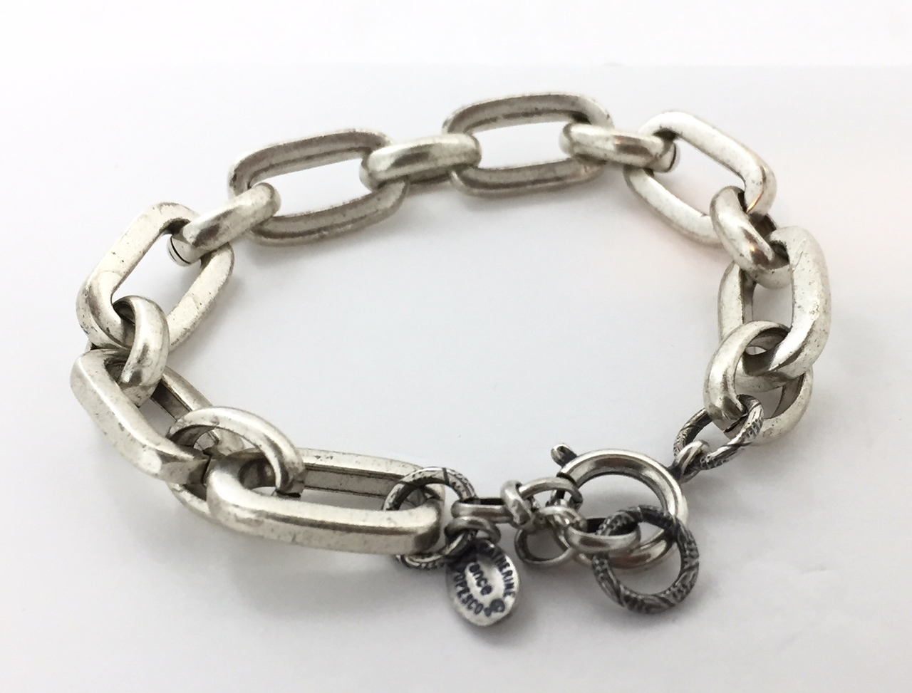 アクセサリー Vintage Silver Heavy Link Chain Bracelet Silver Heavy Link Chain Bracelet - Mima's Of Warwick, LLC
