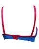 Padded Wired Fancy Bra Maroon Laces - Blue - Hiffey