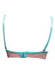 Padded Wired Fancy Bra Sea green Laces - Peach - Hiffey