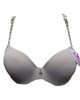 Padded Bra Wired Stripes leopard Grain Yard -Purple Brown at Hiffey .pk