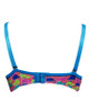 Padded Bra Wired Pink Stripes Multi Whale Printed -Pink