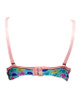 Padded Bra Wired Pink Stripes Multi Whale Printed -Sea Green - Hiffey