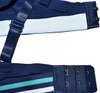 Glossy Push Up Underwired Padded Bra Panty Set for Women - Blue - Hiffey