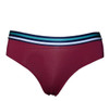 Glossy Push Up Underwired Padded Bra Panty Set for Women - Maroon