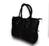 Stylish PU Leather Bag for Ladies - Black