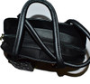 Round Hole Design Handbag with Wallet for Ladies - Black - Hiffey