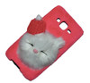 Samsung Galaxy J5 - Cute Cat Fluffy Mobile Cover Case - Pink