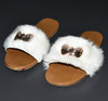 White Fur Stylish Footwear for Ladies at Hiffey .pk