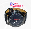 Movado Cobra Black Round Dial Watch for Men