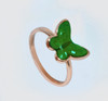 Green Alloy Butterfly Ring For Girls - Golden at Hiffey .pk